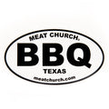 Oval BBQ Sticker